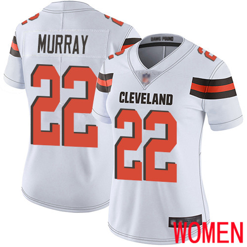 Cleveland Browns Eric Murray Women White Limited Jersey #22 NFL Football Road Vapor Untouchable->women nfl jersey->Women Jersey